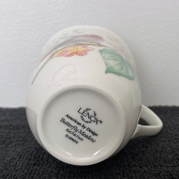 Set of 4 LENOX Butterfly Meadow Flutter Bird Mugs - Picture 13 of 16